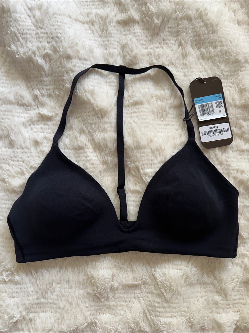 SKIMS NIKE Black T-Back Wireless Bralette NWT